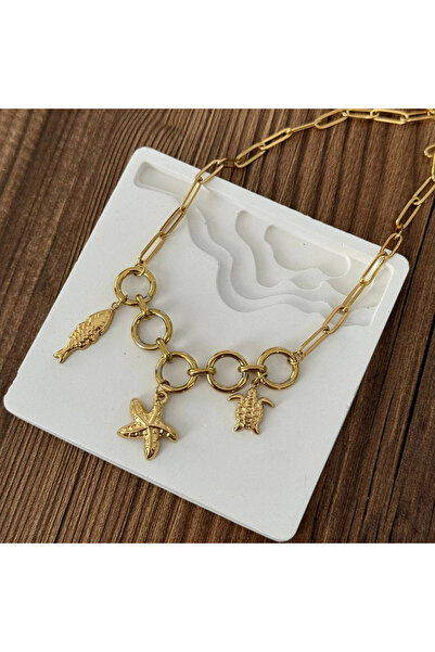 TURKAFONE قلادة طويلة من كومسال تشارمي