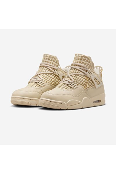 JORDAN Air 4 Net Rattan Metallic Gold