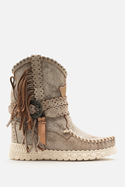 Bestyle Milano 100% Dana Leather Si Craxt Print Made in Italy Women's Boots w...