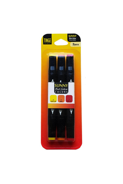 Generic Brand Tinge Marker 3-Piece Sunny Set