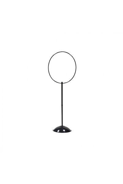 Dayang Modern Circular Metal Bird Cage Stand – Minimalist Floating Design (Bl...