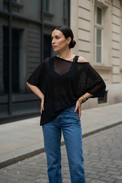 royal prime Women's Asymmetrical Sheer Poncho