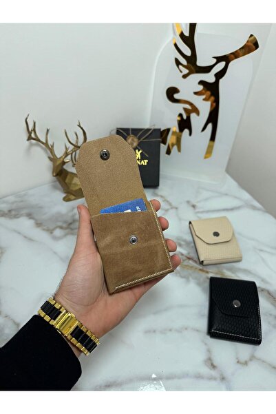 SANAT 100% Genuine Crazy Leather Handmade Minimalist Wallet - Crazy Leather S...