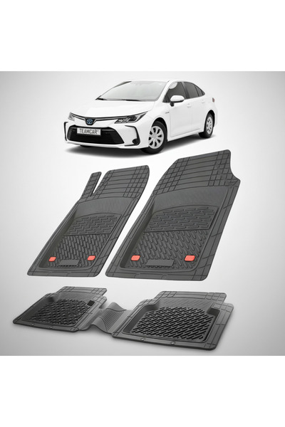 TEAMCAR Πατάκια δαπέδου Toyota Corolla E210 Sedan Συμβατά 2018-2022 | Μαύρο