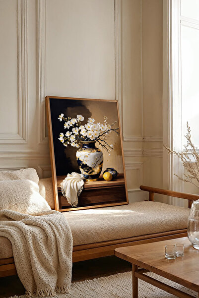 Dekorsiahome Tablou dintr-o singură bucată cu ramă din lemn TK3703