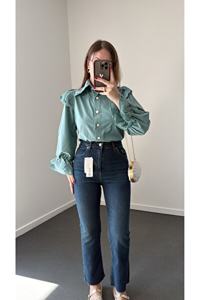 Narferita Romeo Likralı Crop Flare Jeans