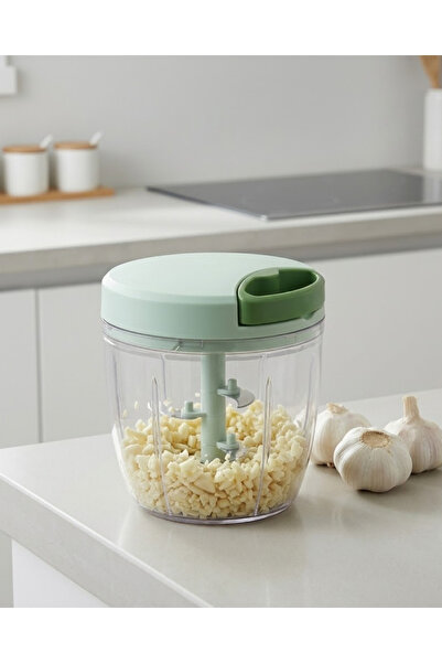 Mestore 5-Blade Manual Rondo Drawstring Vegetable Chopping Kitchen Tool