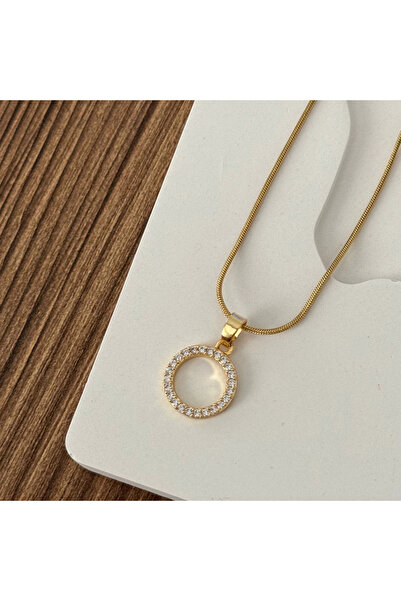 TURKAFONE قلادة هالكا الذهبية عيار مرصّع بالأحجار