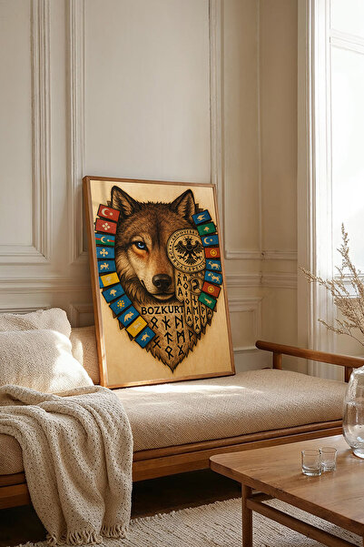 Dekorsiahome Tablou dintr-o singură bucată cu ramă din lemn TK3702