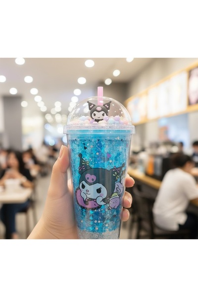 Kuzey Tacı Sanrio Character Figured and Colorful Double Wall Water Cup with B...