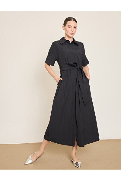 BGN workshop Cotton Karisim Midi Shirt-Dress
