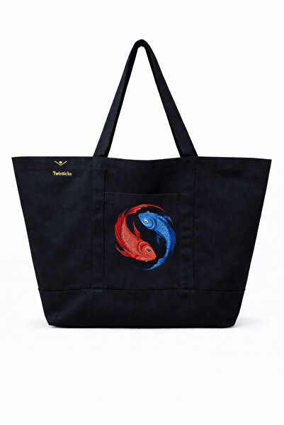 TWINTICKS Kanvas Fil Printed Sports & Yoga Bag Si – Large Volume, Durable, Da...