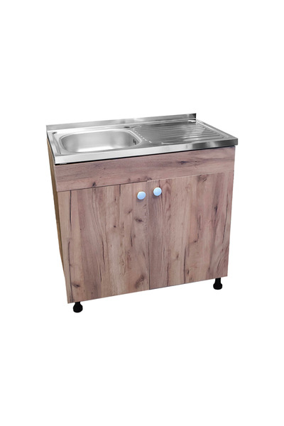 regata Kitchen Sink Base Cabinet Selena, Oak, 800x800x490 mm, PAL Board