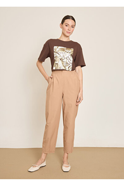 BGN workshop PANTALONI CU CUSĂTURI ÎN CONTRAST bumbac KARISIM