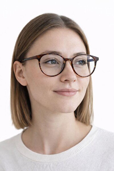 mirvia نظارات واقية من الضوء الأزرق، طبعة الفهد قطع، إطار دائري، زجاج شفاف، ن...