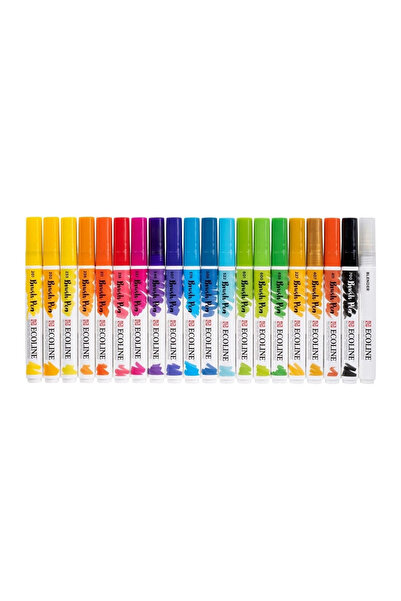 Talens Ecoline Brush Pen 20pcs Vibrant Colors