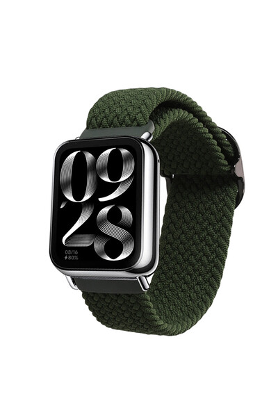 KWmobile Curea pentru Xiaomi Mi Band 8 Pro, Verde Închis, Nylon, KWM0000250K002C