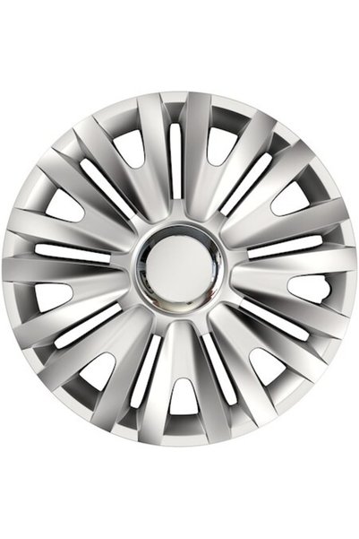 Cridem Set de 4 capace pentru roți auto, Cridem, Royal RC, argintii/cromate -...