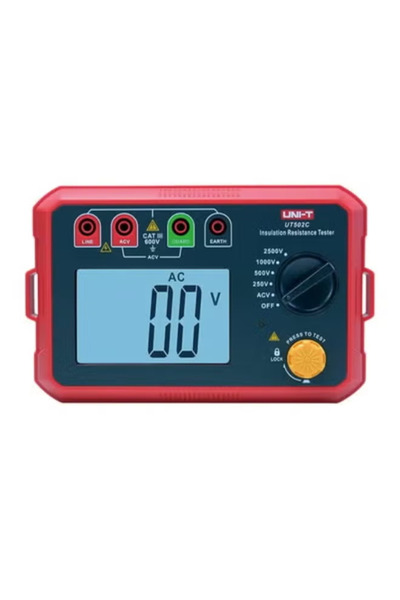 Unit UNI-T 2500V Insulation Resistance Tester Earth Ground Resistance Voltage...