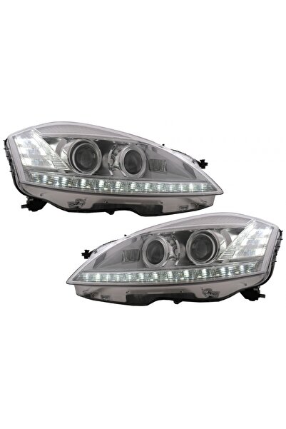 tuningset Faruri LED compatibile cu Mercedes Clasa S W221 2005-2009 Facelift ...