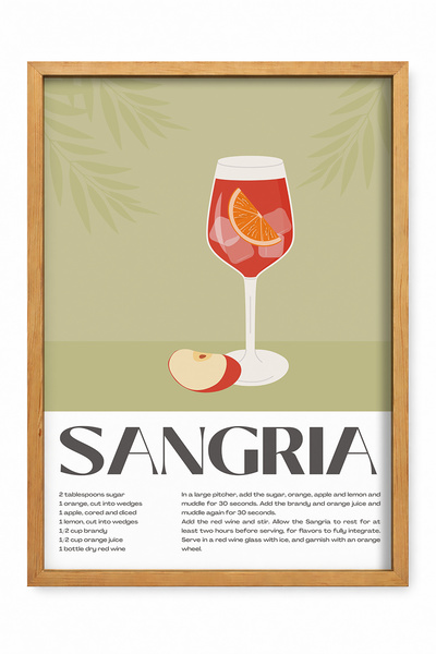 KALİA HOME Minimalist Mutfak Tablosu – Çerçeveli Tablo – Çerçeveli Poster – M...