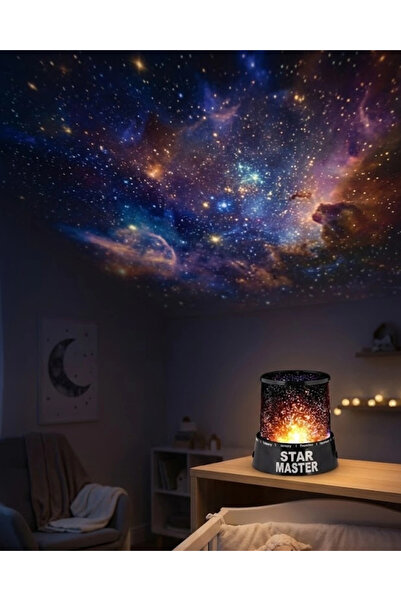 Epilons Tavana Yıldız Yansıtan Projeksiyon Gece Lambası Usb Çalışan