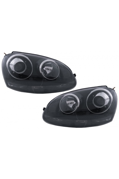 tuningset Faruri Xenon Look RHD compatibile cu VW Golf 5 V Mk5 2003-2007 Jett...