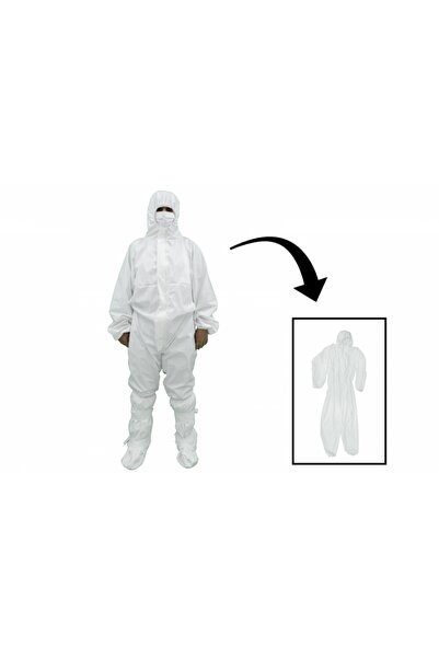 tuningset Salopetă de lucru impermeabilă, din bumbac și polietilenă, cu glugă...