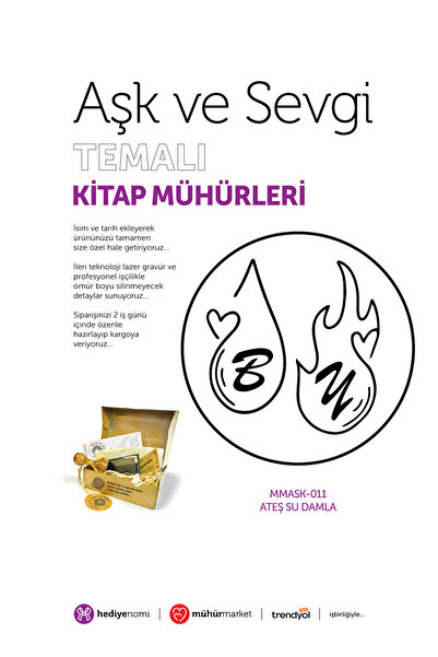 HEDİYENOMİ MühürMarket > ختم كتاب "أحبك ودوماً" من سلسلة "قطرات النار والماء"...