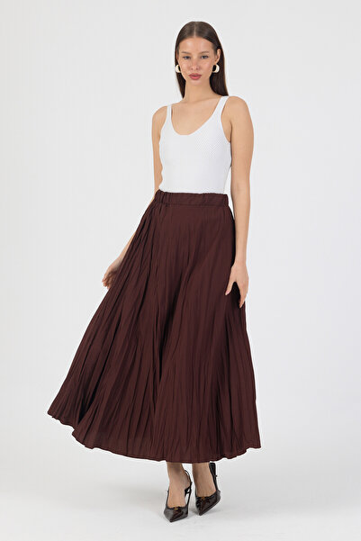 ABOUT US تنورة طويلة ممزقة قصة بشكل جرس # 80402