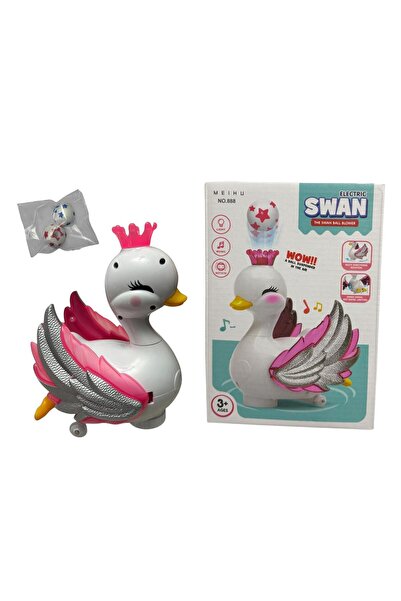 ADIRI SHOP Jucărie interactivă lebădă electrică cu minge plutitoare, lumini, ...