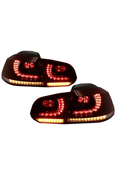 tuningset Stopuri Full LED compatibile cu VW Golf 6 VI 2008-2013 R20 Design c...