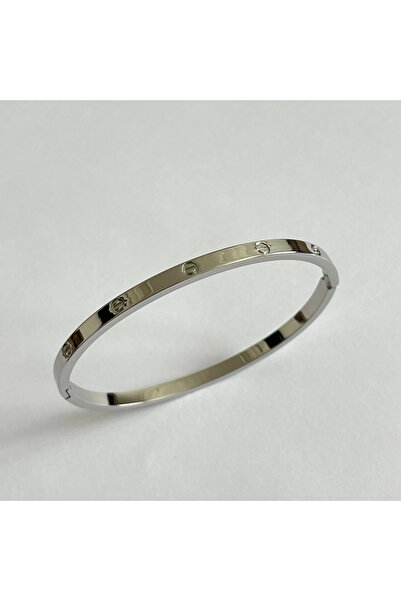 TURKAFONE Clamp Bracelet Silver Thin 6