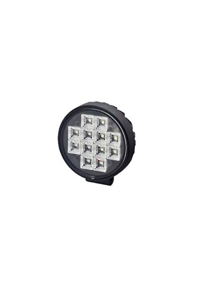 kamar Proiector rotund metalic cu 12 LED-uri, 12/24V
