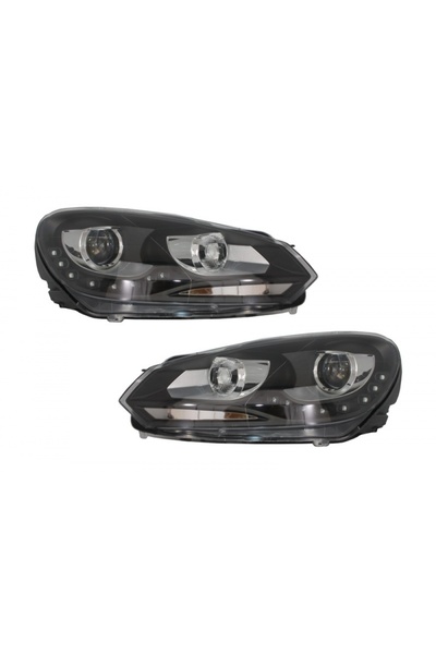 tuningset Faruri LED DRL compatibile cu VW Golf 6 VI 10.2008-2012