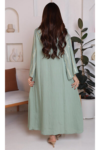 Buy Mint Green Modest Dress  | Shop Now & Save | Trendyol UAE & KSA