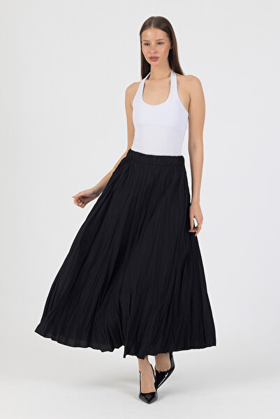 ABOUT US تنورة طويلة ممزقة قصة بشكل جرس # 80402