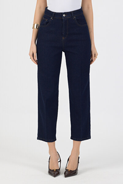 ABOUT US PANTALONI DENIM MOM FIT Y talie înaltă LYCRA # KT5095