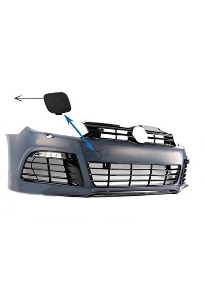 tuningset Capac cârlig remorcare bara față compatibil cu VW Golf VI 6 2008-20...