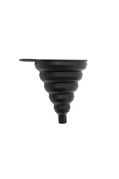 tuningset Pâlnie pliabilă din silicon pentru ulei, neagră, L