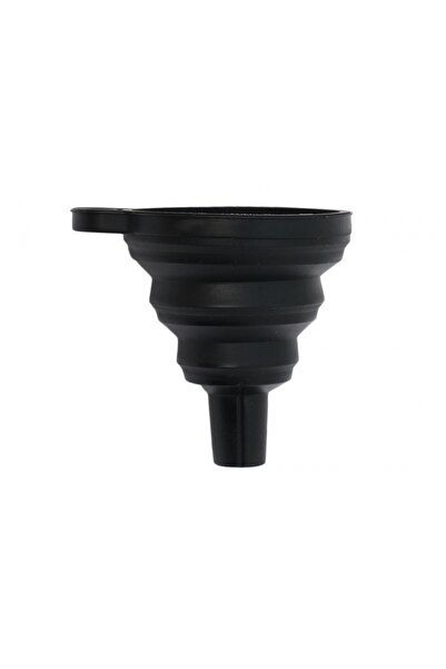 tuningset Pâlnie pliabilă din silicon pentru ulei, neagră, M