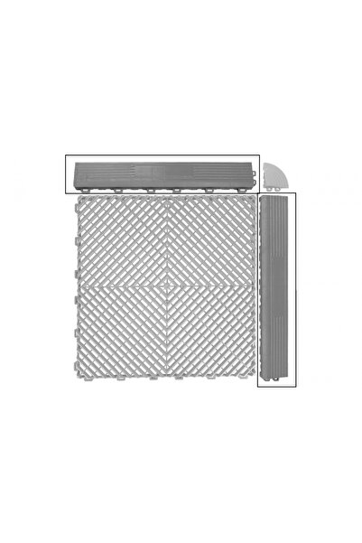 tuningset Margine de rampă pentru garaj, gresie interconectabilă, pardoseală ...