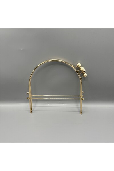 Aynalı Socialite Kiss Model Πορτοφόλι Κλιπς Χρυσό Εκρού