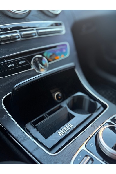 AKXER W205/X253 BARDAKLIK/TELEFON TUTUCU/ANAHTARLIK KİŞİYE ÖZEL İSİM (KAPAK K...
