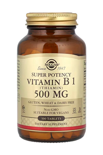 Life Solga.rr, Vitamin B1 (Thiamin) 500 mg, 100 Tablets Energy Metabolism Hea...