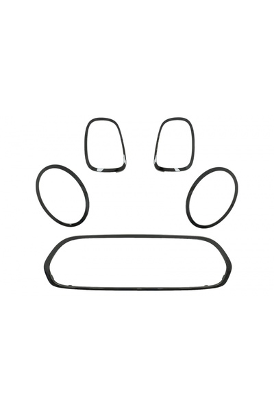 tuningset Set Ornamente Grilă Faruri și Stopuri compatibil cu MINI III F55/F5...