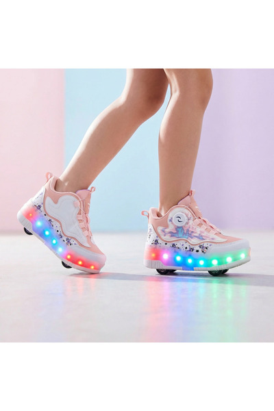 Empressco Kız & Erkek Çocuk Işıklı Patenli Ayakkabı – Tekerlekli, Kayarak Gid...