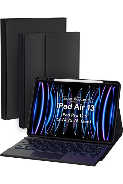 OEM Klawiatura do iPad Air 13 M3/M2 i Pro 12.9 Doohoeek QWERTZ podświetlana z...