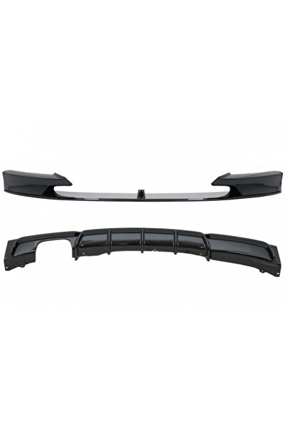 tuningset Eleron și Difuzor Bara Față compatibil cu BMW Seria 3 F30 F31 2011+...