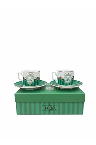 balsa group Balsa Mrk Model 2-Piece Porcelain Coffee Cup 100Cc Butterfly Patt...